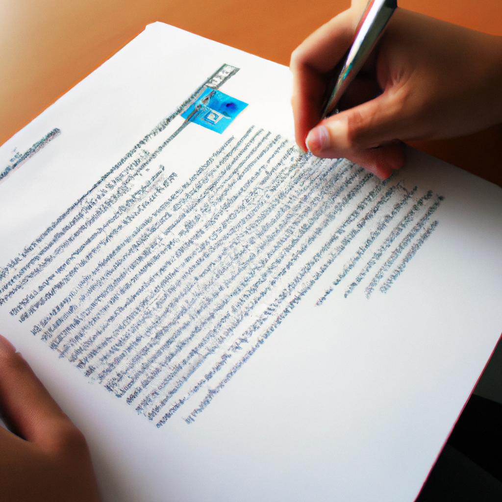 Person signing licensing agreement contract