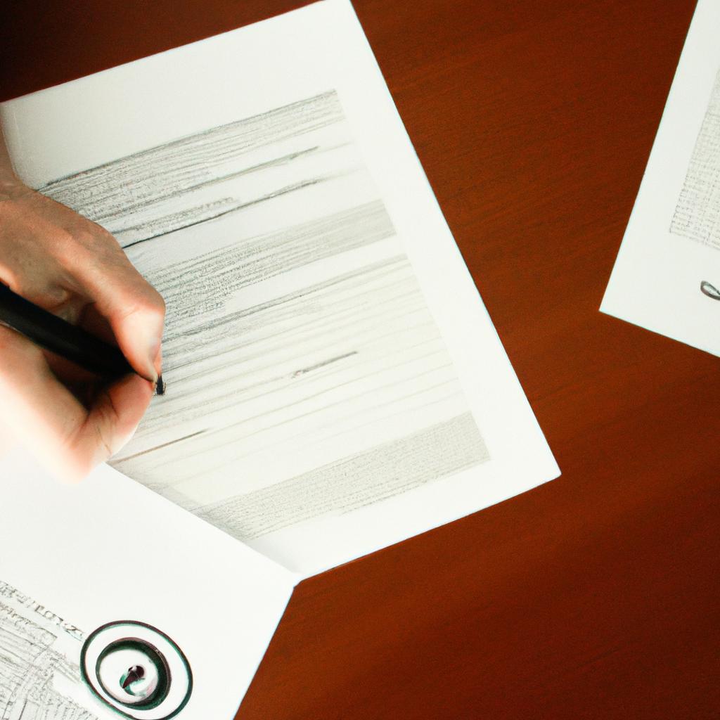 Person signing music publishing contract